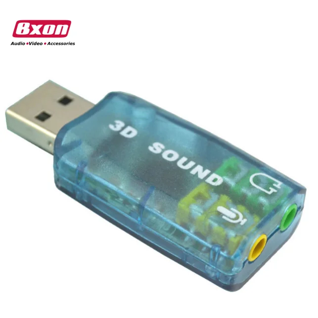 Высокопроизводительный чип USB 2,0 Звуковая карта внешняя 5,1 канальная 3D микрофон динамик виртуальный аудио ПК адаптер