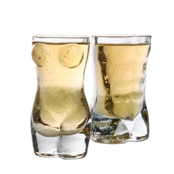 Customized 2oz beer whisky vodka  glass cup Bikini Shot Glass