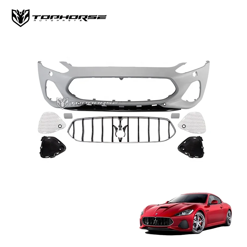 Front Bumper For Maserati GranTurismo Zeda Sport Grille  Auto Parts Car Bumper PP Material