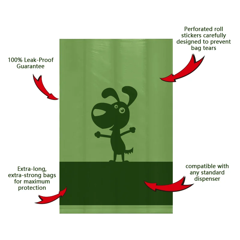 Pet Supplies 100% Biodegradable Custom Printed Dog Poop Bags