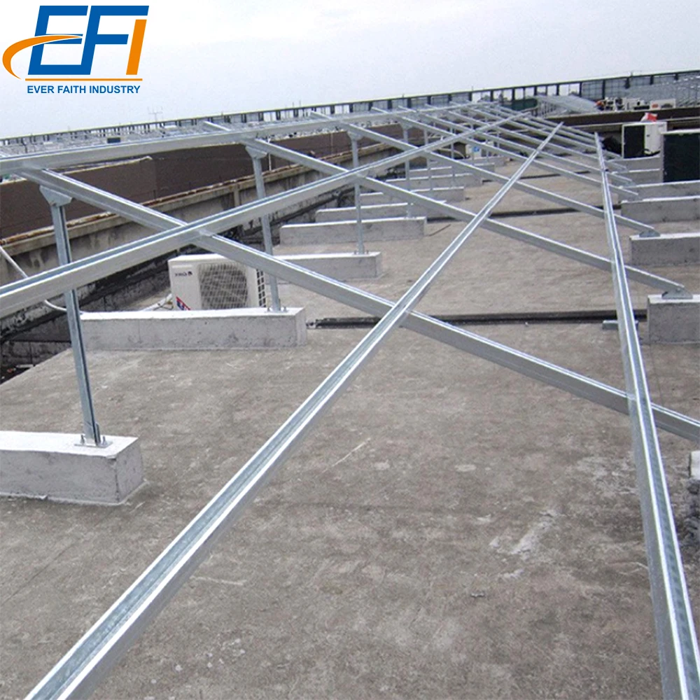 Standing Seam Solar Pv Panel Structure Metal Roof Mounting Frame System Price