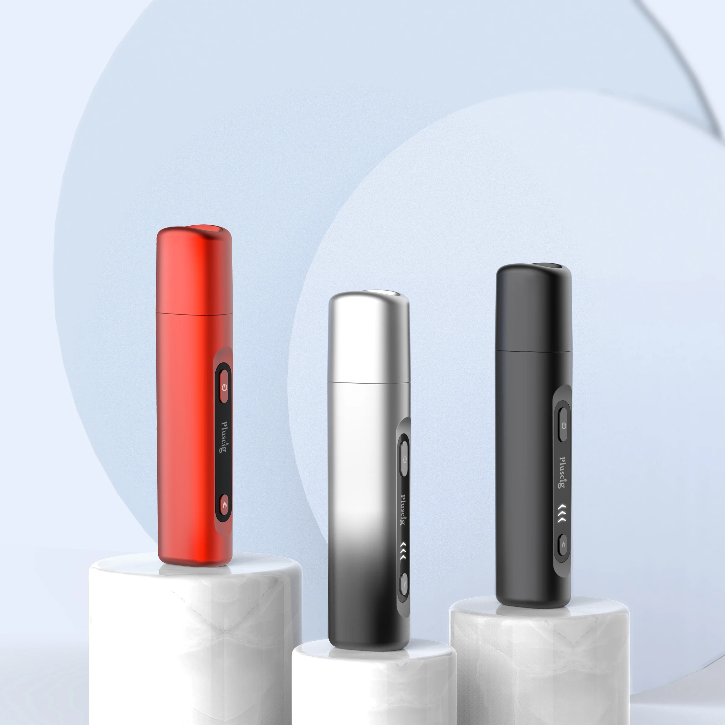 Business small and exquisite Pluscig Q9 1500mAh chiqos without burn fast heetsing smoking device dual heat not burning device