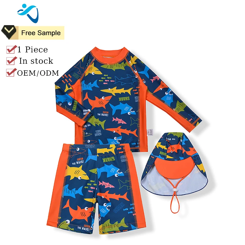 Hot sales relaxed kids swimwear boys Customizable baby swimwear fashion trendy cotton boy swimwear for kids