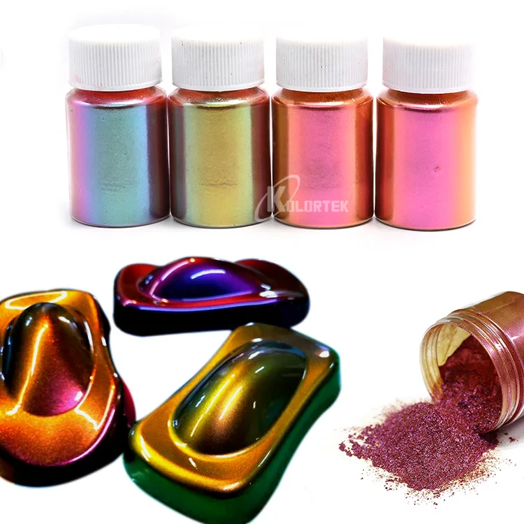 Kolortek chameleon paint pigment powder colorshift car paint colors