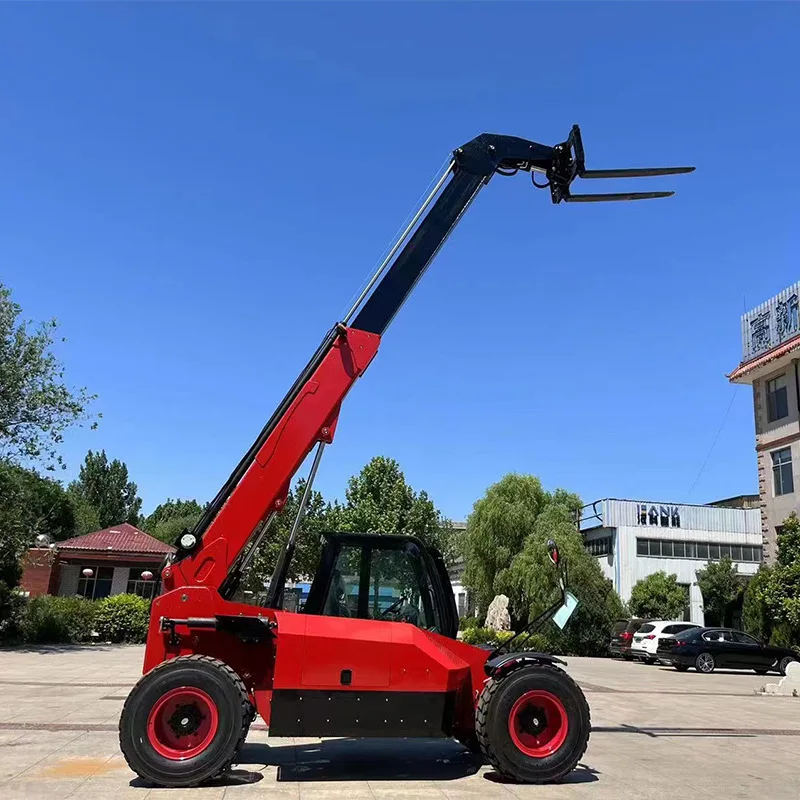 Low Price AC Motor Telehandler telescopic loader  Forklift 20 Met 4 TON Sanny Telehandler 7 Ton Rotating Telehandler Sale