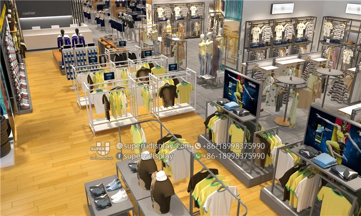 Lady Clothing Shopping Mall Display Furniture Chain Store Shop Fitting Display Equipments Fixture in Shopping Mall