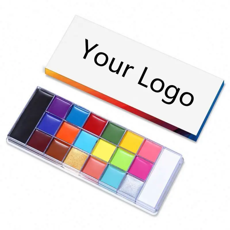 private label waterbased Body Painting Kit Professional Colorful Body Art Face Body Paint for Halloween