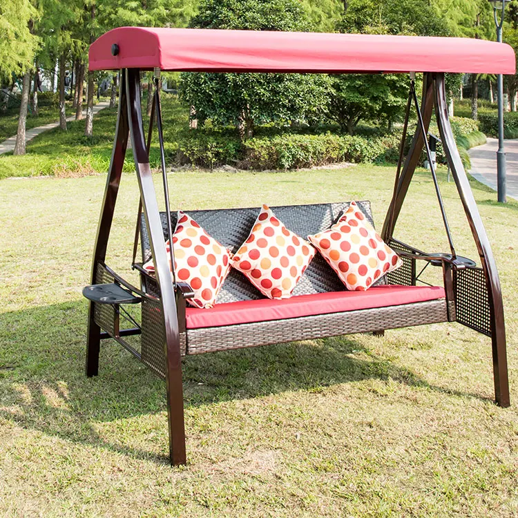 Wholesale Cheap Swing Chair Stand  3 Seaters Swing With Garden Swing Chair