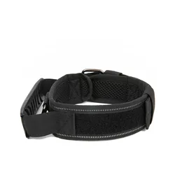 Customizable Adjustable Large Tactical Dog Training Collar with Handle No Pull Dog Collar