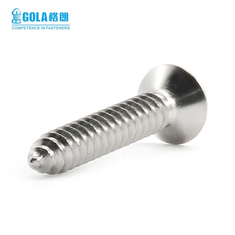 
Stainless steel screw fastener cross flat head self tapping screws 