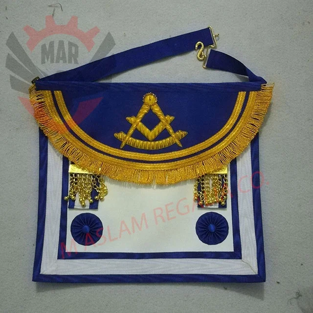 Scottish rite WM Apron set | Custom made Provincial Apron | Collar | Sash | Cuff Gauntlets