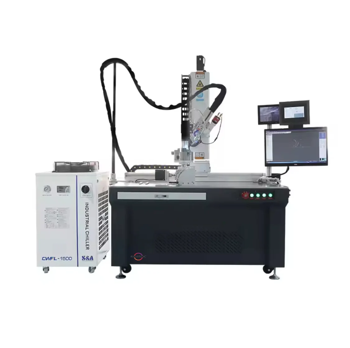 Customized 1000W 1500W 2000W Fiber Laser Welder Machine for Stainless Steel Pipe Mold with Rotary Device