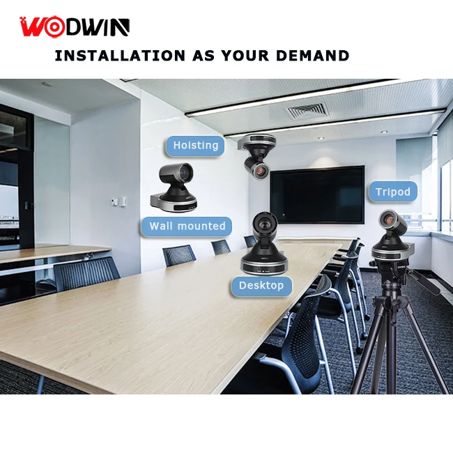 High Quality 12X 20X Optical Zoom USB SDI NDI PTZ Camera For Churches Live Streaming