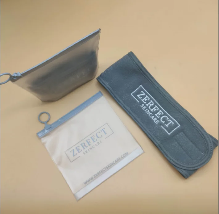 Custom Plastic Bag With Logo Clear Frosted Zipper Jewelry Pocket Dust Bags Small Packaging Bags For Jewelry Pvc/EVA Pouch