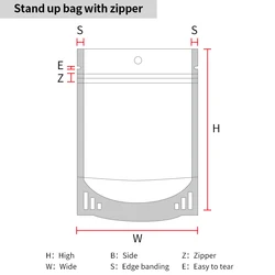 E-friendly Plastic Easy tear Ziplock flat bottom herbs coffee packaging bag with valve