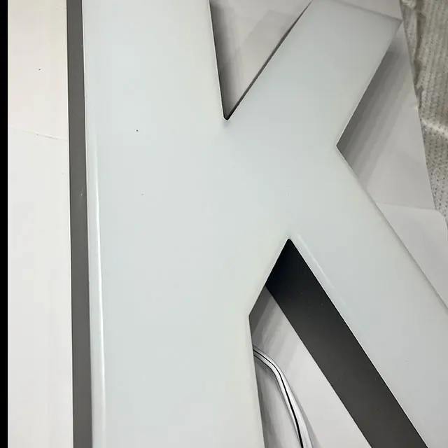 frontlit channel led letter light store business outdoor large storefront letters for business signs pizza shop sign