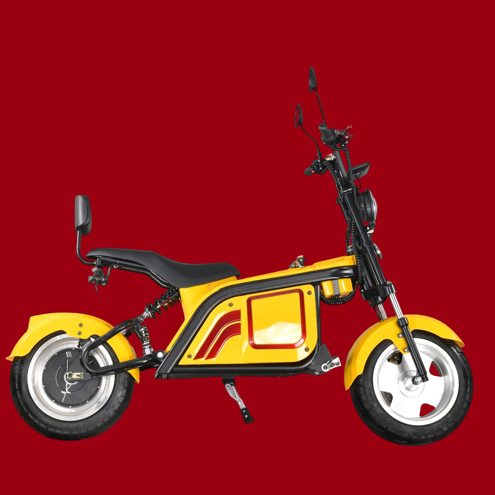 Eec Coc 70V Europe Warehouse 2000W Fat Tire Motorcycle Electric Scooter Citycoco