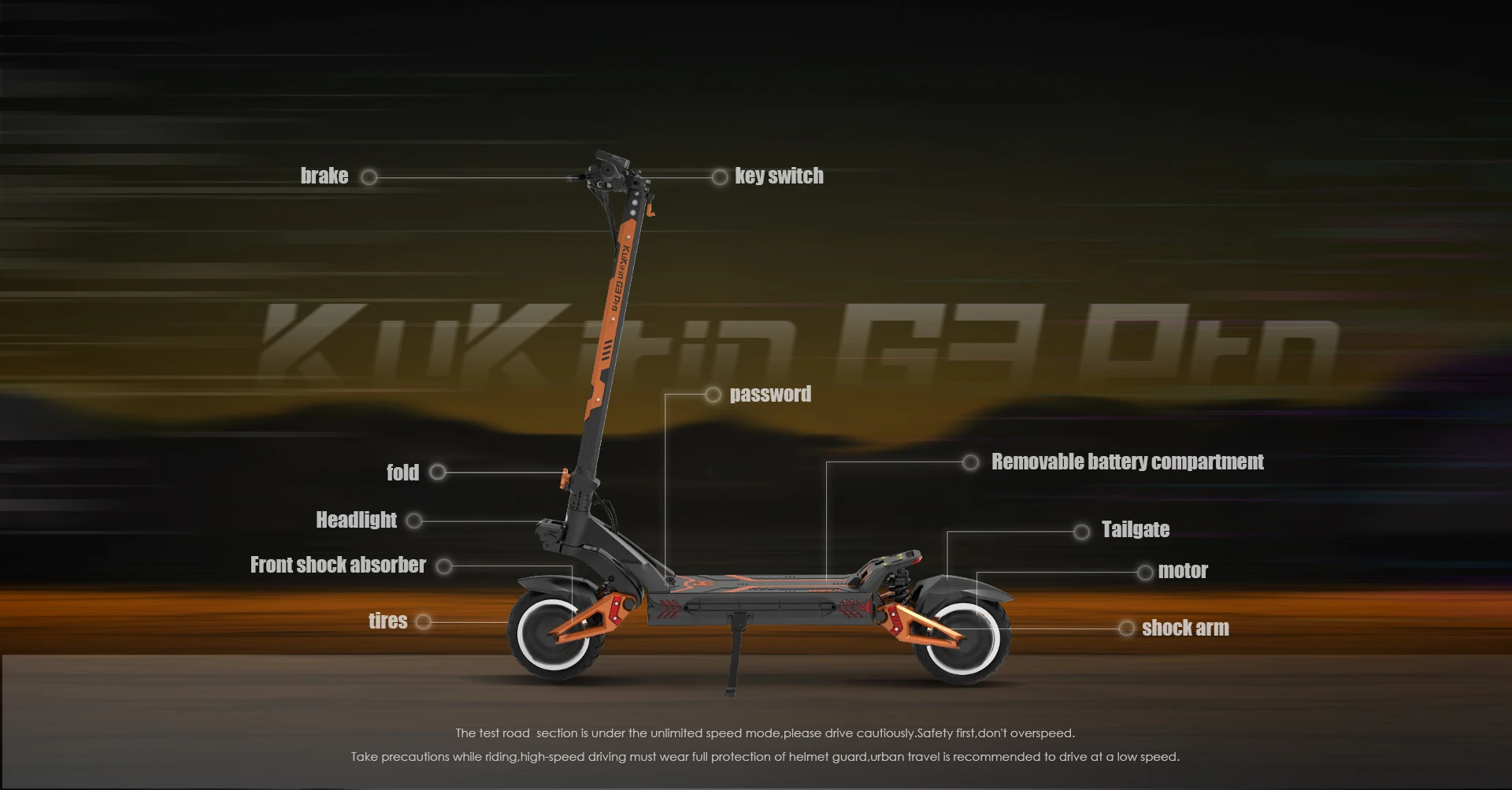 top  2024 2024 new version dual motor third gear 65KM/H kukirin g3 pro european warehouse electric scooter  two wheel
