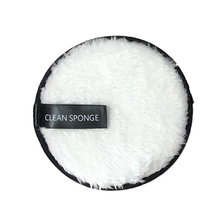 OEM customized wholesale cosmetic microfiber cotton pads facial makeup remover pad