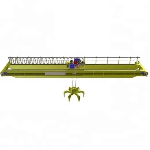 QZ Type 15 Ton Heavy Duty Double Girder Grapple Electric Overhead Bridge Traveling Crane with Bucket