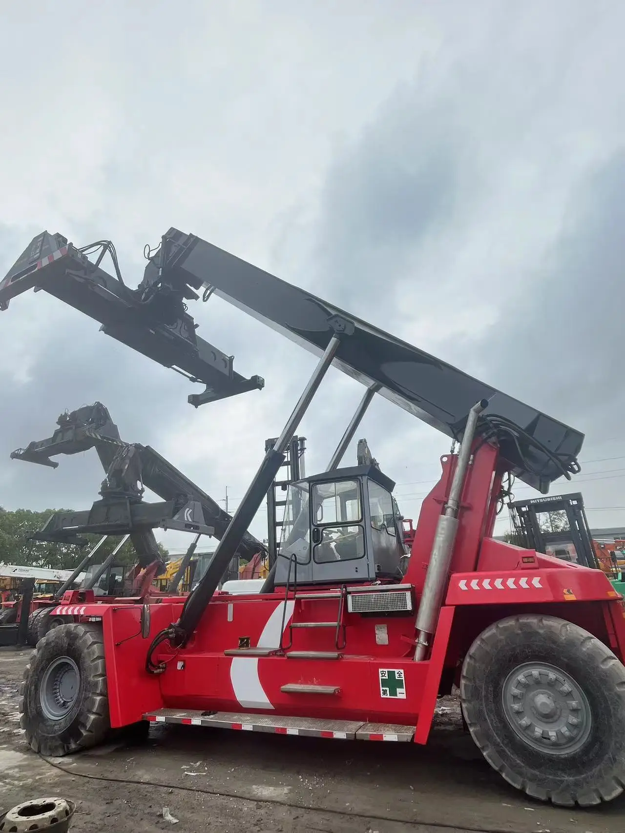 cheap original Used Container Kalmar Reach Stacker DRF450 Container Reach Stacker 45Ton Container Stacker for sale