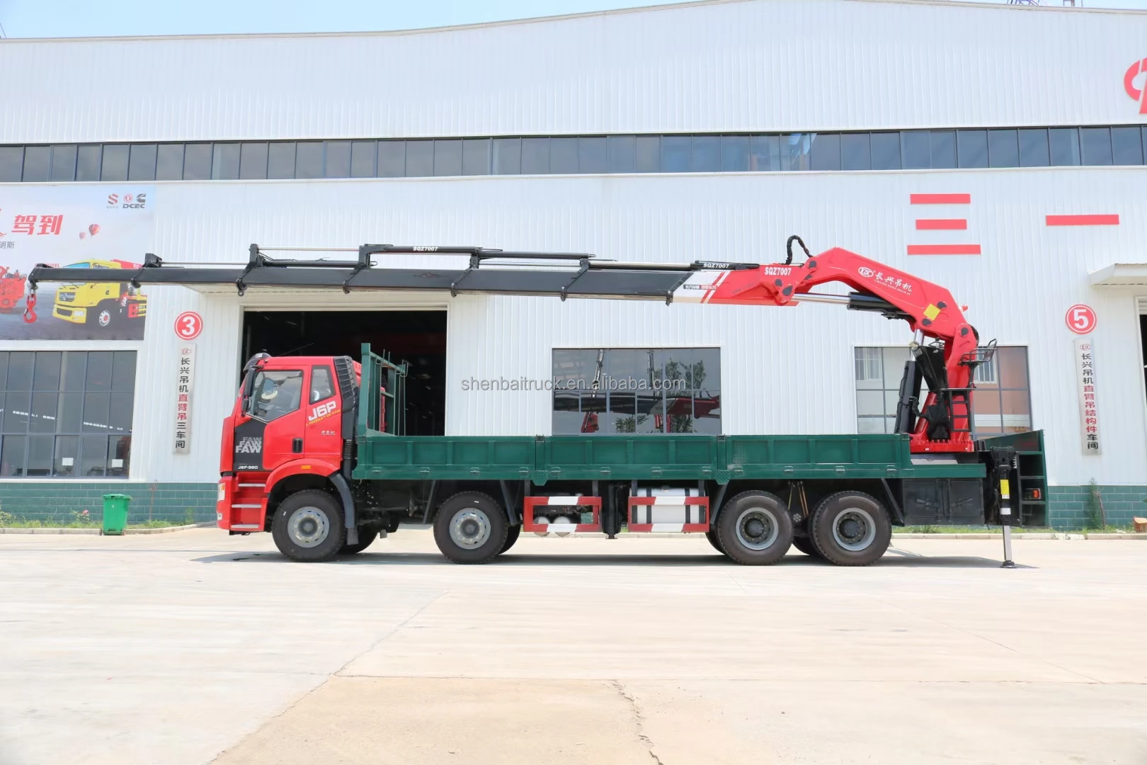 SHENBAI FAW Folding Hydraulic Arm Manipulator Heavy Duty 30 Ton 35 Ton 40 Ton Rear Install Knuckle Boom Crane for sale