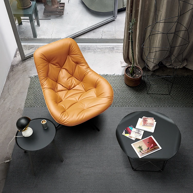 New Design Home Furniture High Quality Pu Leather Living Room Lounge Chairs, leather lounge chair