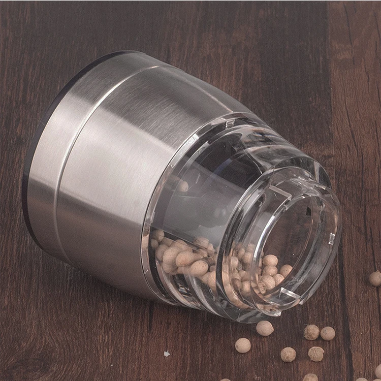 steel salt and pepper grinder set manual sliver grinders mill shaker mills