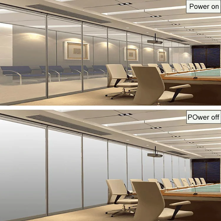 Smart partition PDLC self adhesive switchable film smart glass