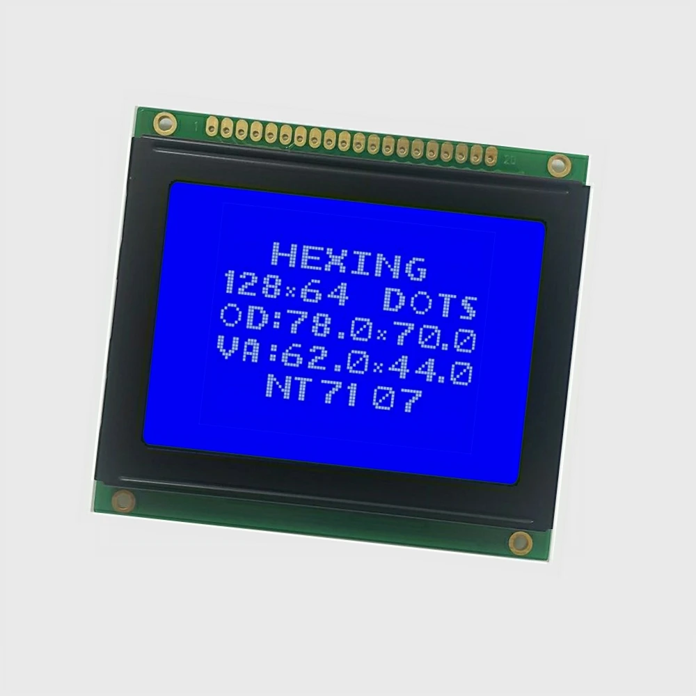 In Blue Background Cob 128x64 Lcd Arduino Lcm 12864 For Home Appliance And Industrial Application