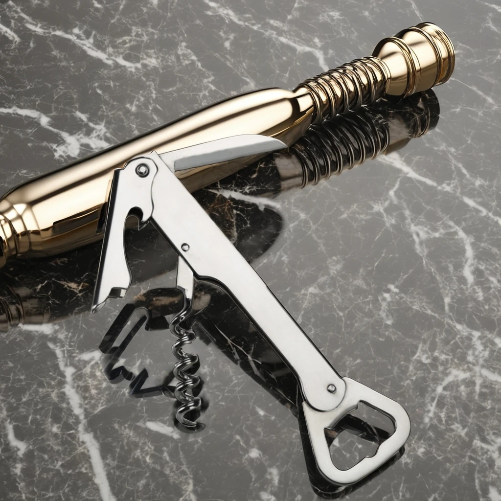 Convenient Stainless Steel Wine Opener and Corkscrew for Bar Owners and Beer Lovers for Opening Bottles