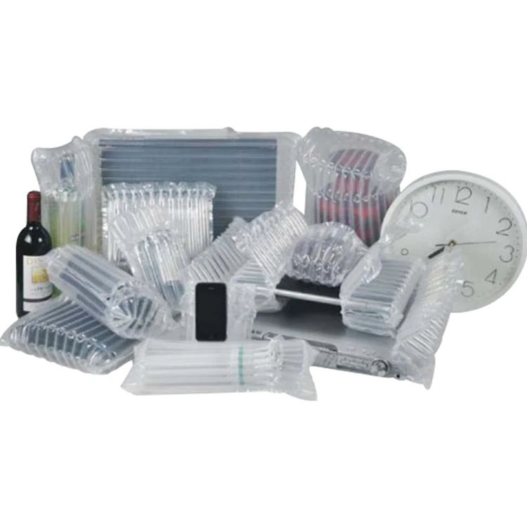 Inflatable wine bottle protector cushioning shipping air column filled cushion bags