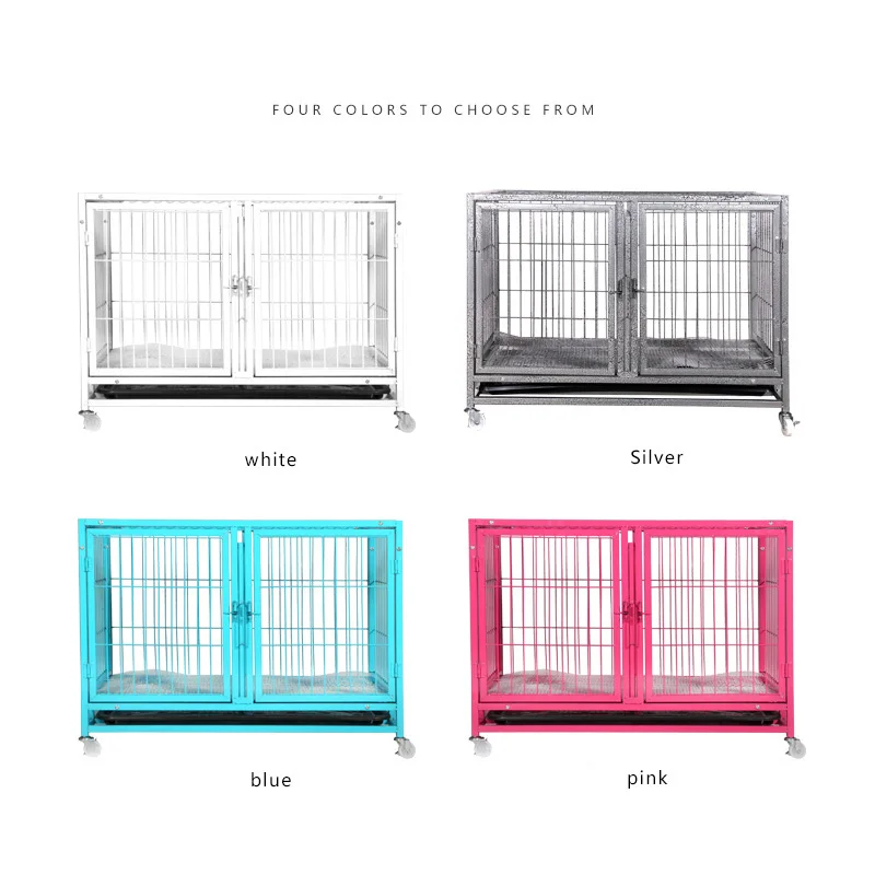 Multi Sizes Large Metal Mesh Pet Cage Carriers Outdoor House Crate Pet Cage Dog Kennels