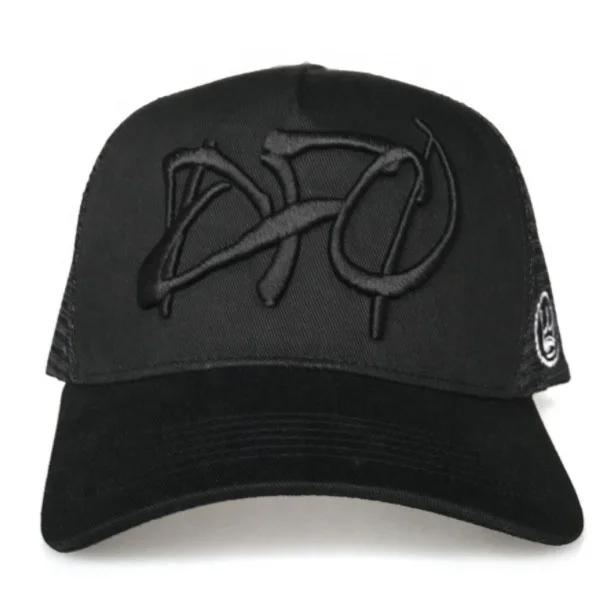 custom 5 panel mesh trucker hat summer sports hat with logo embroidery