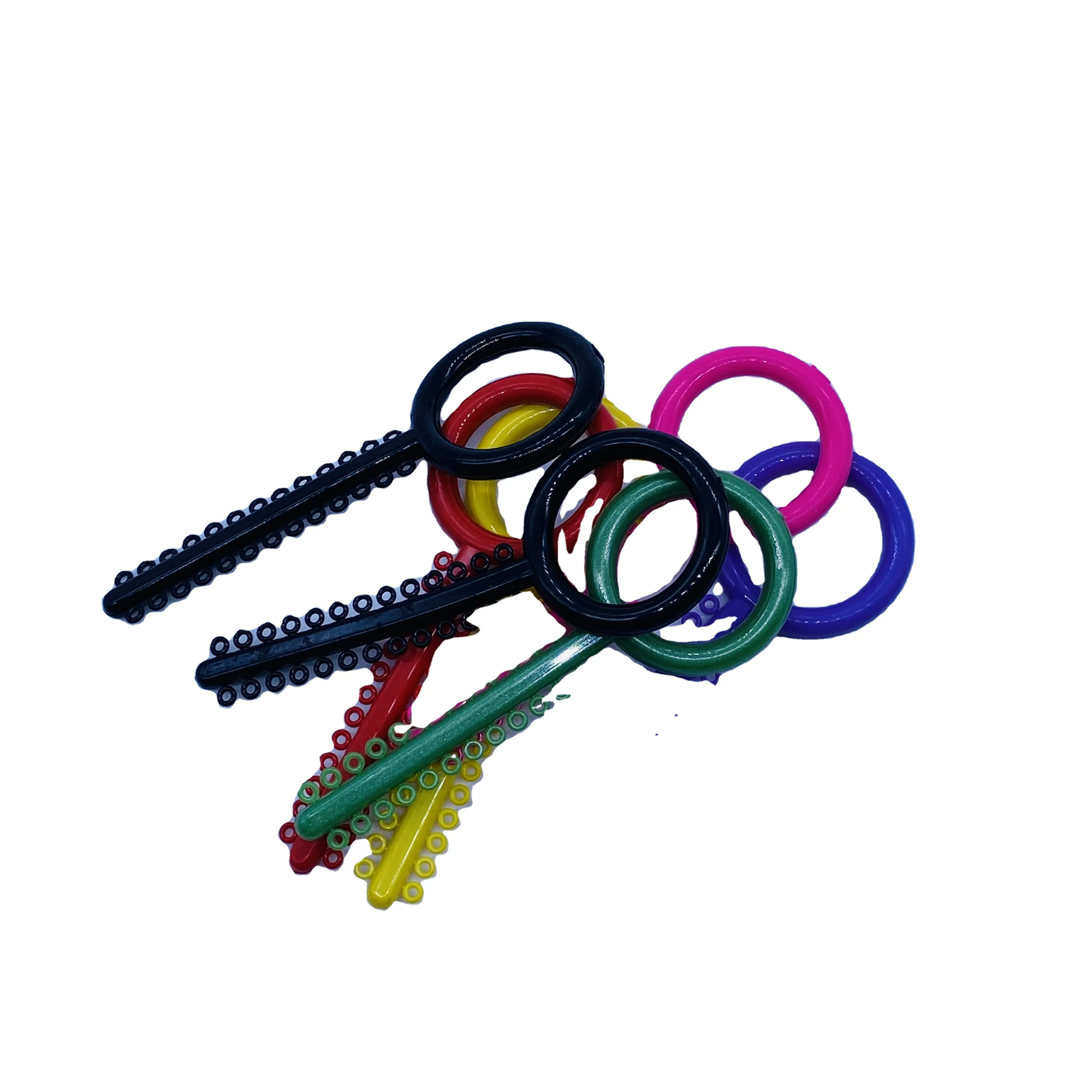 Colorful dental orthodontic  elastic tie for dental consumable