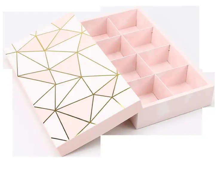 Новый дизайн 4 и 8 шт. Макарон подарочные коробки упаковывая для торта или сладкие продукты