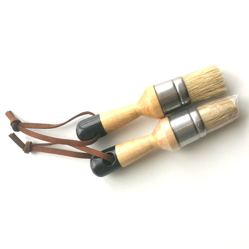 Трафаретная кисть для меловой краски с деревянной ручкой annie sloan