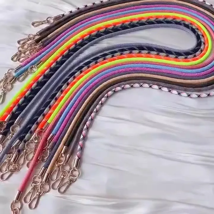 Multi-Color Fashion Rope Crossbody Mobile Phone Accessories 120cm Anti-lost Women Cell Phone Strap with Clip