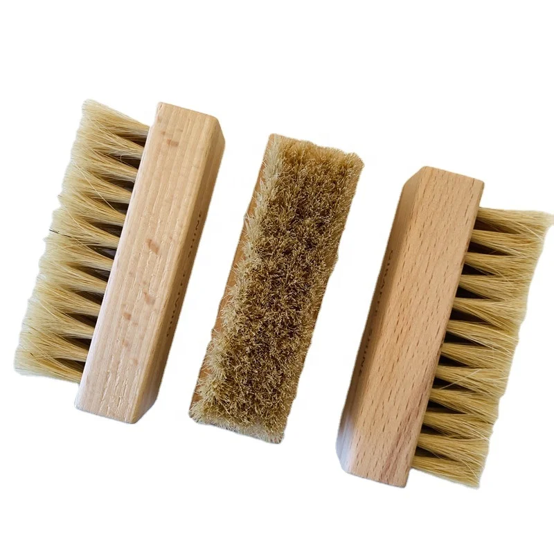 Shoe Brush For Fabric Cleaner,Leather, Whites, Suede and Nubuck Sneakers,Horse Hair Brush for Shoe Shine Cleaning