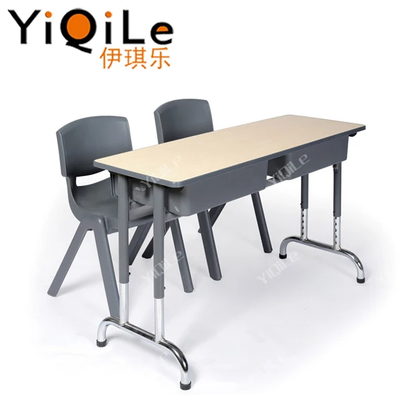 Novel design school kids double writing desk for sale