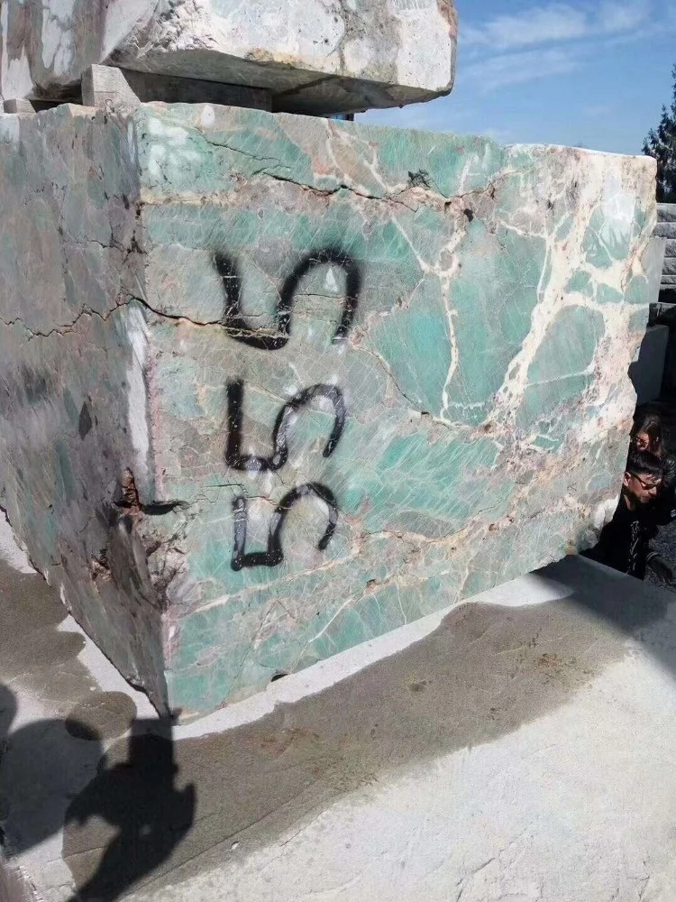 polished amazonite green granite slabs stone countertop