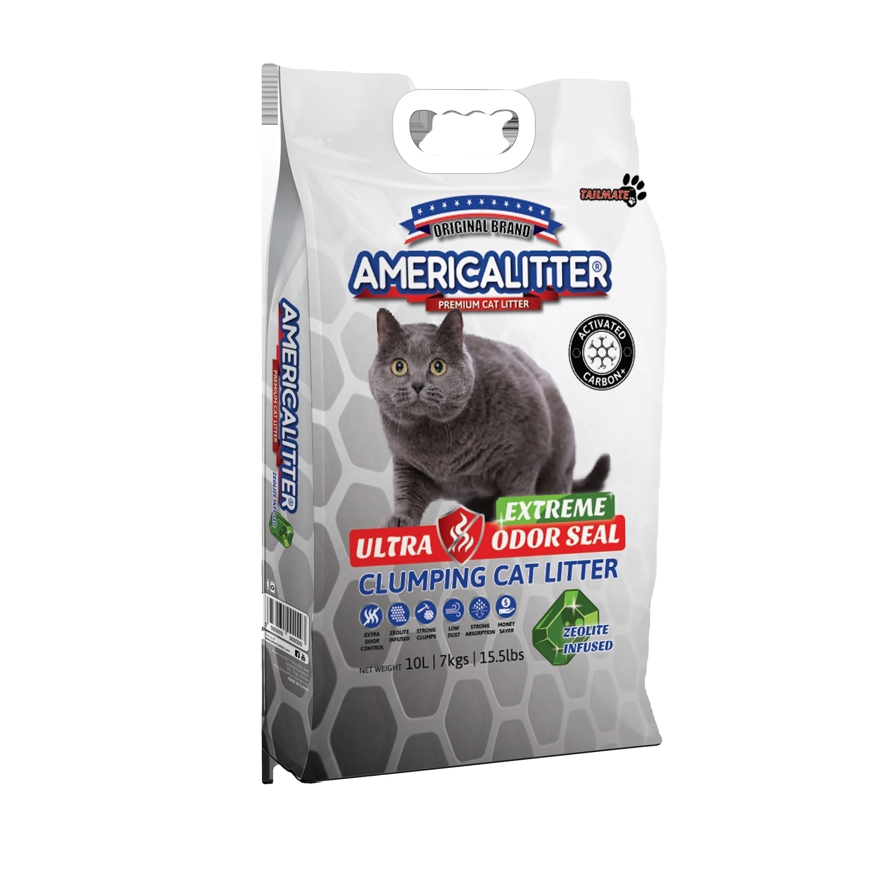 Best Seller    Americalitter   Bentonite Cat Litter   Extreme Ultra Odor Seal   Factory Supply Wholesale Pet Product
