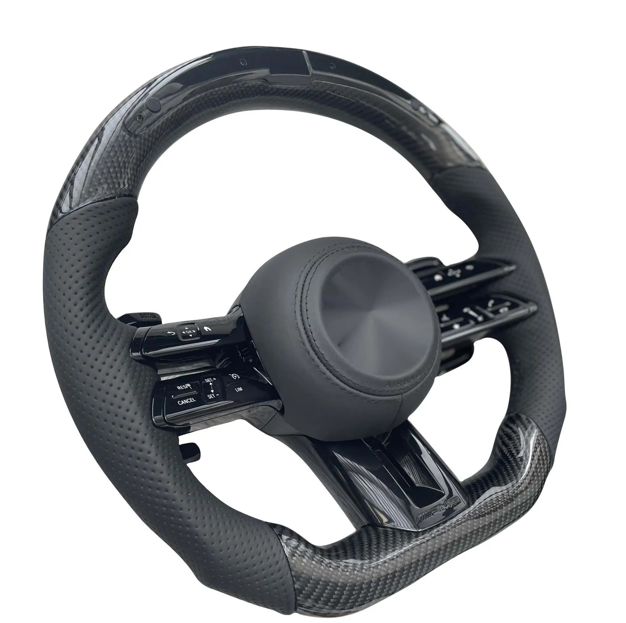 Hot Sale Carbon Fiber Dragonfly Steering Wheel For Mercedes Benz W205 W204 Cle Glc A45