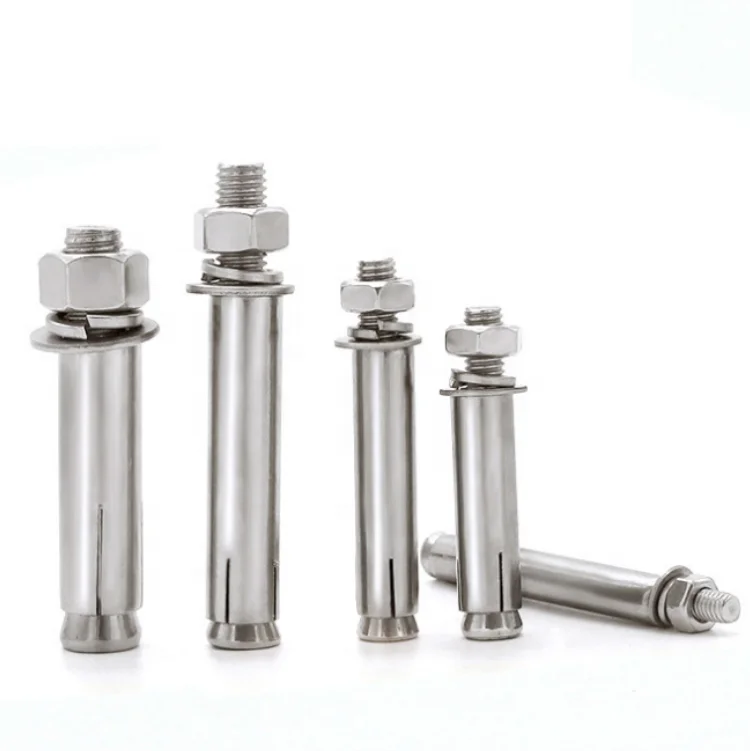 
Chinese standard 304 stainless steel expansion screw customized extended expansion anchor bolt M6*50mm 