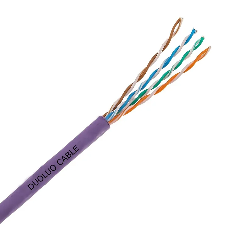 
High Performance 350MHz Bandwidth 24AWG Solid Copper Category-5E Unshielded Twisted Pair TIA/EIA-568C.2 ISO/IEC 11801 Data cable 