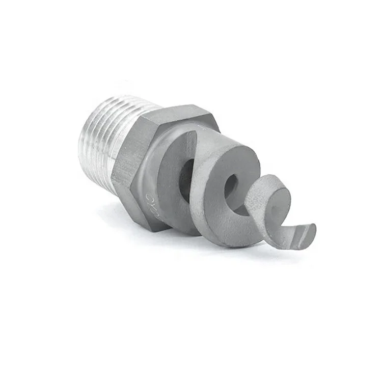 
Dust Control Stainless Steel Spiral Jet Hydraulic Full Cone Spray Nozzle 