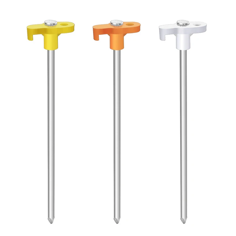 Heavy Duty Tent Stakes Pegs Outdoor Camping Windproof Professional Ground Stakes Metal Tent Pegs