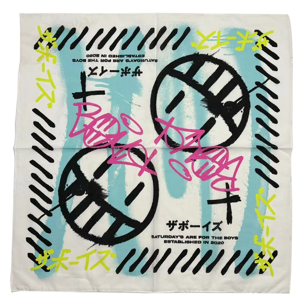 Wholesale Custom Design Bandana Sport Headwear Fashion Printed Square Scarf & Handkerchiefs