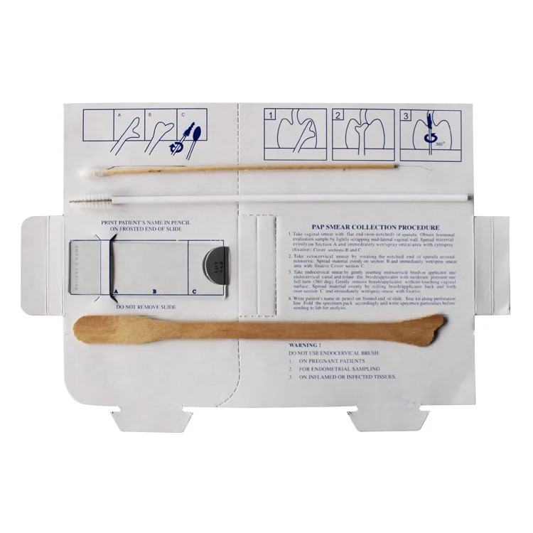 Disposable Sterile Hpv Testing Pap Smear Test Kits Gynecological Cervical Test