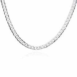 2021 wholesale fashion trendy Minimalist hip hop nickel free 925 sterling silver plated Cuba men chain necklace for gift